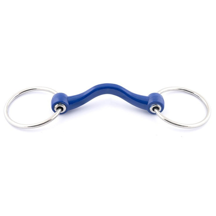 Jump'In Soft Mouth Blue Port Loose Ring Bit