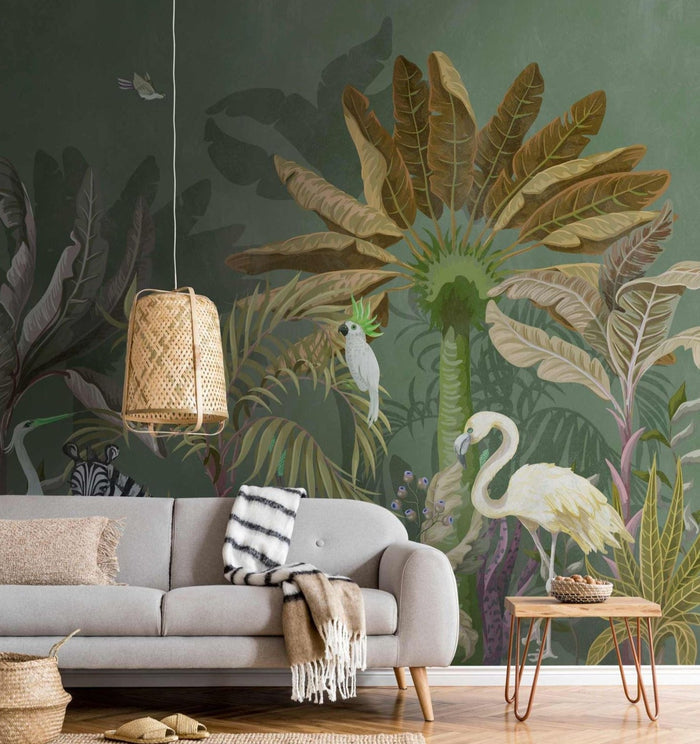 Jungle Boogie - Custom Sized Wallpaper Mural (per m2)