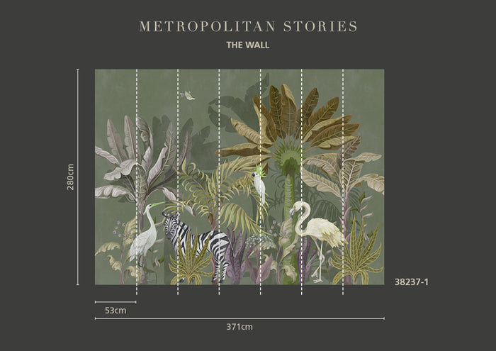 Jungle Boogie - Custom Sized Wallpaper Mural (per m2)