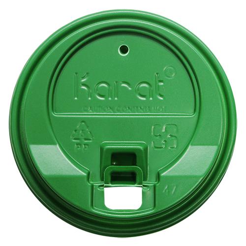 Karat 10-24oz Enclosure Lids - Green (90mm) - 1,000 ct-Cups & Lids-Karat-Restaurant Supply Drop