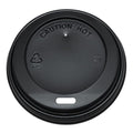 Karat 8oz Sipper Dome Lids - Black (80mm) - 1,000 ct-Cups & Lids-Karat-Restaurant Supply Drop