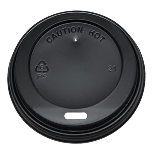 Karat 8oz Sipper Dome Lids - Black (80mm) - 1,000 ct-Cups & Lids-Karat-Restaurant Supply Drop