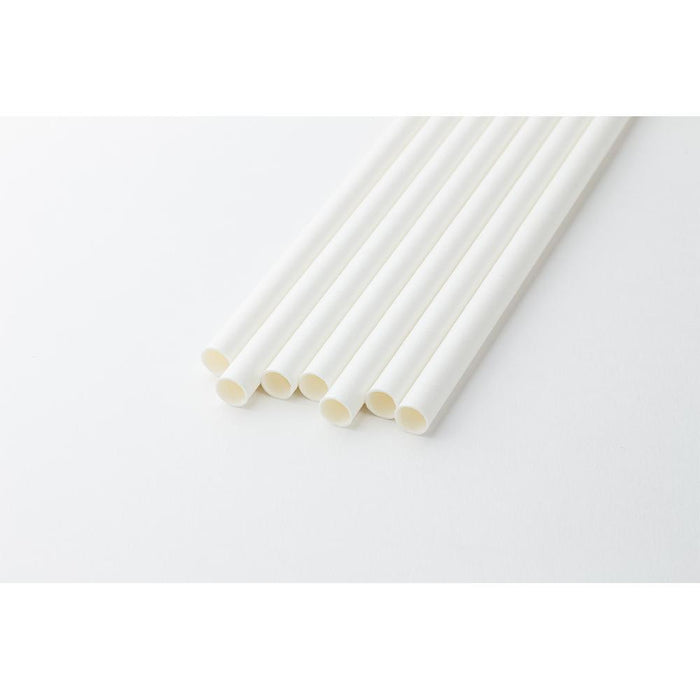 Karat Earth 10.25" Giant Paper Paper Straw (7mm) Wrapped - White (1,200 ct)-Paper Straws-Restaurant Supply Drop-Restaurant Supply Drop