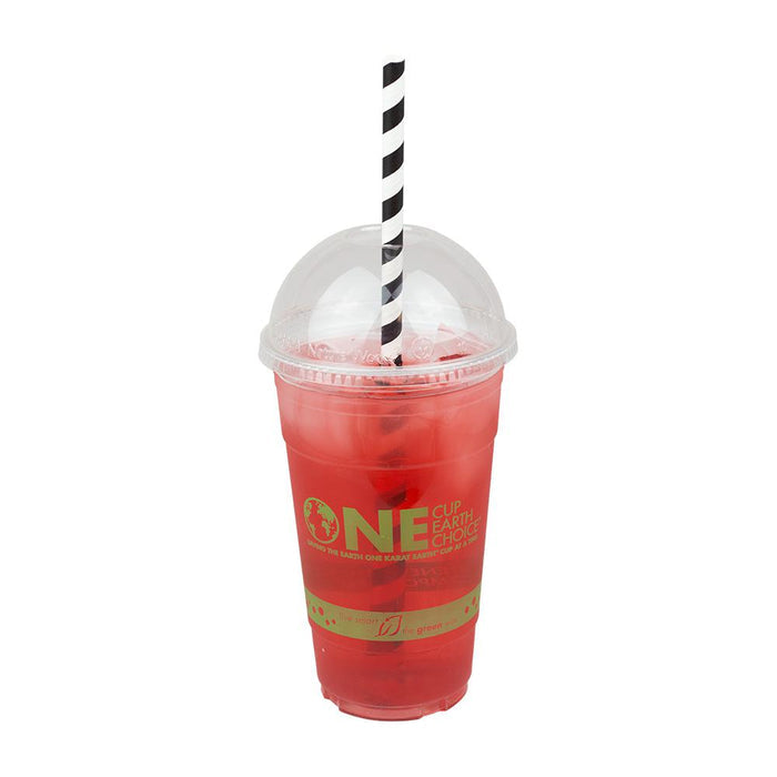 Karat Earth 10.25" Giant Paper Spiral Straws (7mm) Wrapped - Black & White (1,200 ct)-Paper Straws-Restaurant Supply Drop-Restaurant Supply Drop
