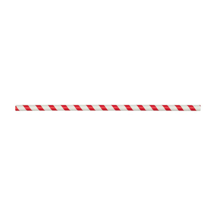 Karat Earth 10.25" Giant Paper Spiral Straws (7mm) Wrapped - Red & White (1,200 ct)-Paper Straws-Restaurant Supply Drop-Restaurant Supply Drop