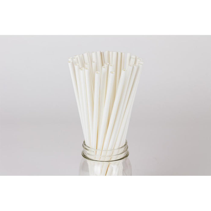 Karat Earth 10.25" Jumbo Paper Paper Straw (5mm) Wrapped - White (1,200 ct)-Paper Straws-Restaurant Supply Drop-Restaurant Supply Drop