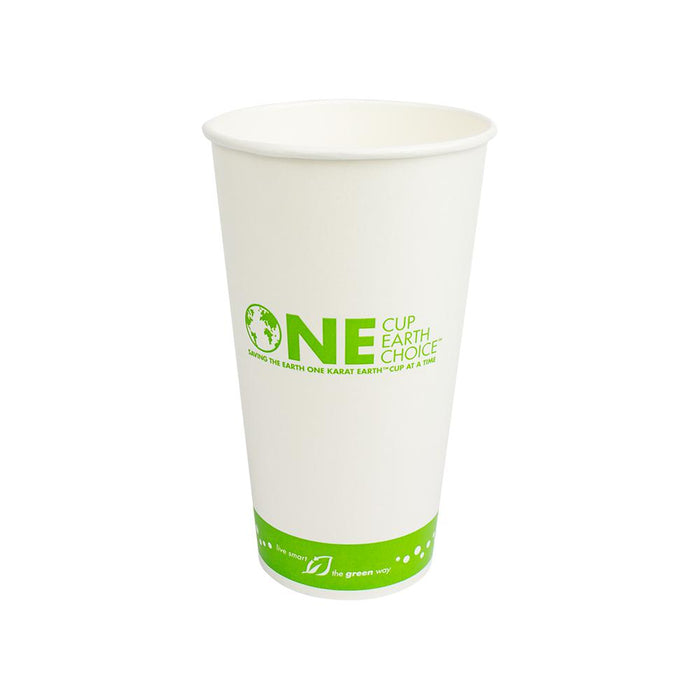 Karat Earth 32oz Eco-Friendly Paper Cold Cups - One Cup, One Earth - 104.5mm - 600 ct-Cups & Lids-Karat-Restaurant Supply Drop