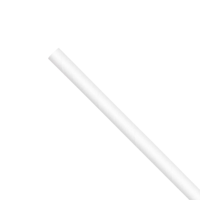 Karat Earth 7.75" Jumbo Paper Straw (5mm) White (2,000 ct)-Paper Straws-Restaurant Supply Drop-Restaurant Supply Drop