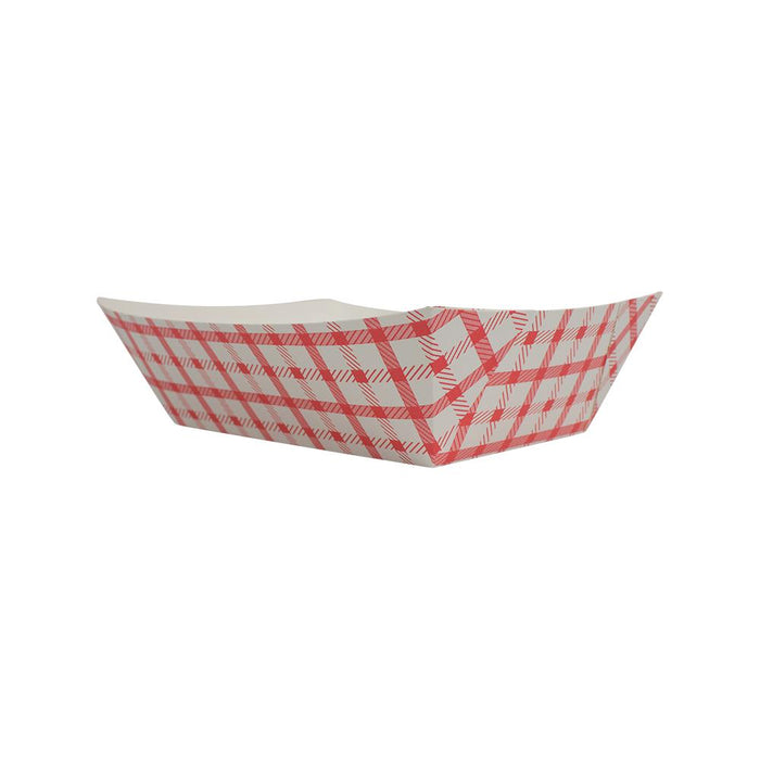 Karat Food Tray - Shepherd's Check (Red) - 3.0 lb-To-Go Packaging-Karat-Restaurant Supply Drop
