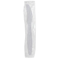 Karat PP Heavy Weight Knives - White - Wrapped - 1,000 ct-Utensils-Karat-Restaurant Supply Drop