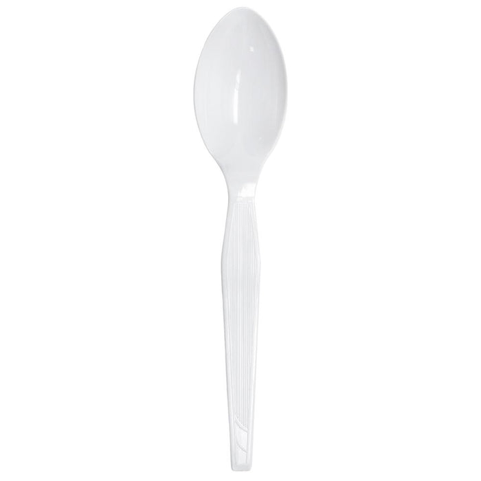 Karat PS Medium-Heavy Weight Tea Spoons Bulk Box - White - 1,000 ct-Utensils-Karat-Restaurant Supply Drop