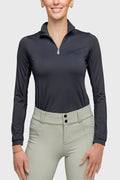 Kastel Denmark Black with Black Trim Long Sleeve Sun Shirt - Equiluxe Tack