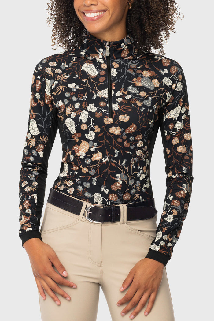 Kastel Denmark Modern 1/4 Zip Long Sleeve Top
