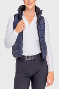 Kastel Denmark Navy and Black Reversible Quilted Puffer Vest
