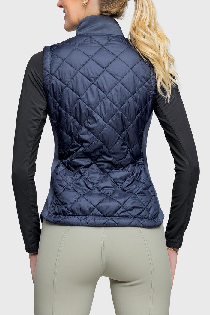Kastel Denmark Navy Quilted Full Zip Vest