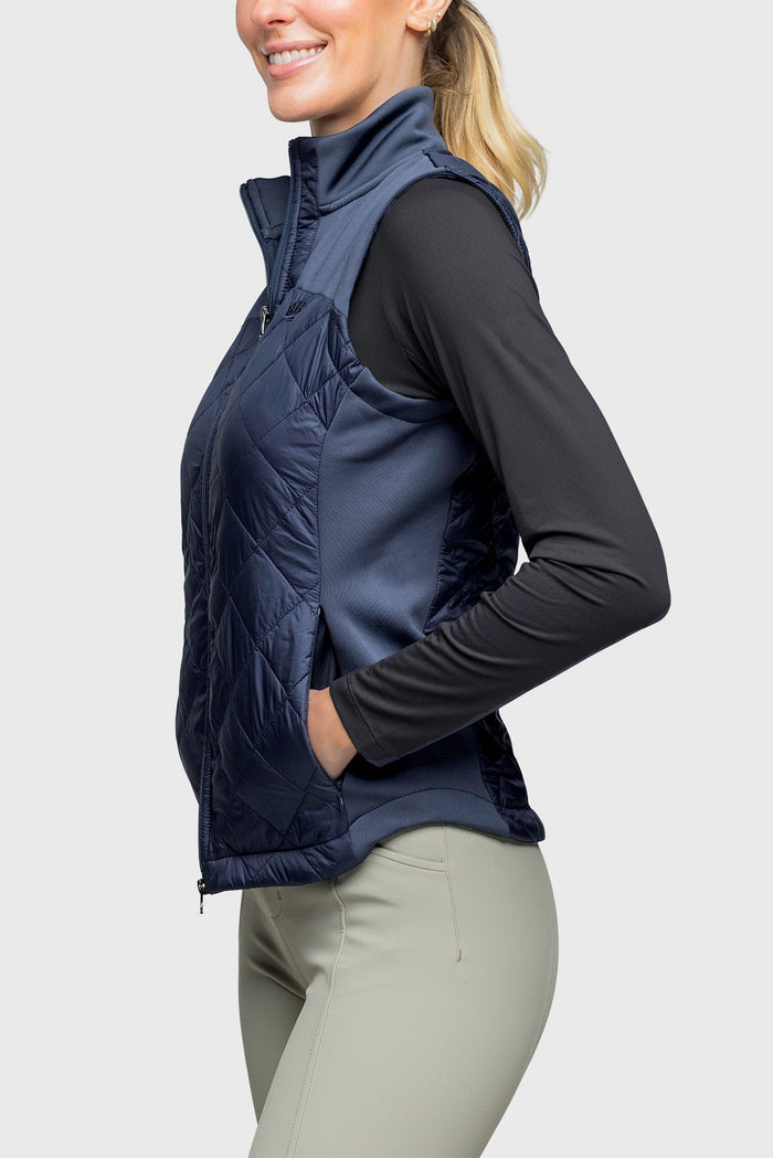 Kastel Denmark Navy Quilted Full Zip Vest