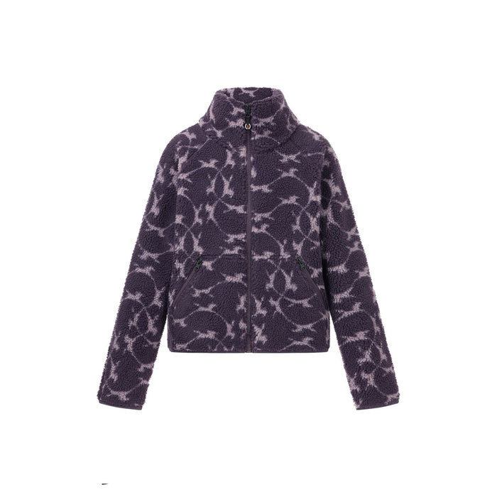 Kerrits Kids Berber Flying Horse Full Zip Jacket- Elderberry
