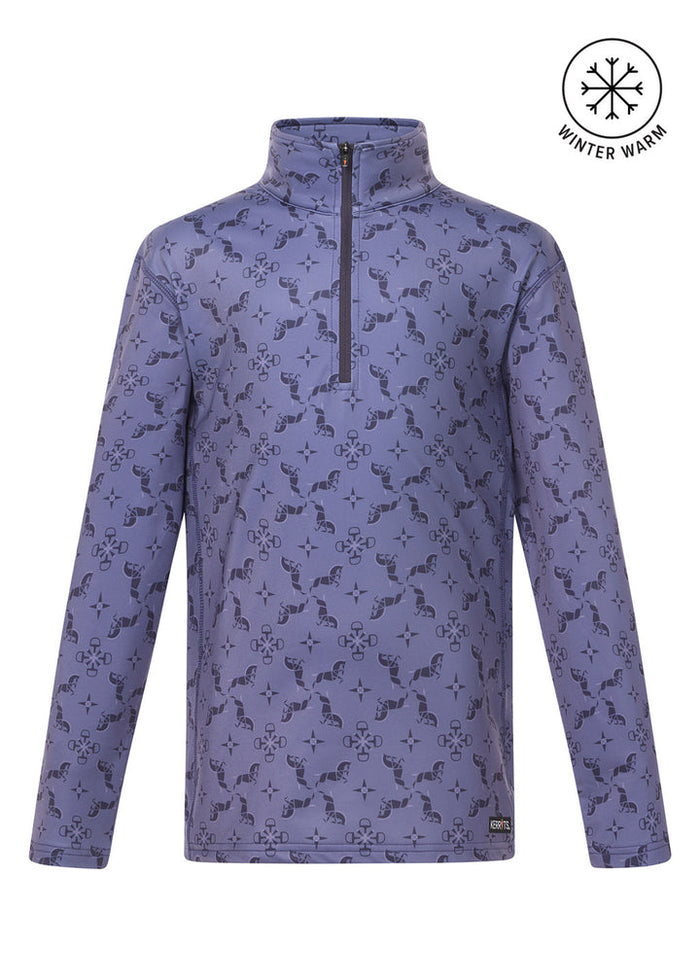 Kerrits Kids First Level Quarter Zip Stretch Fleece Tech Top '25