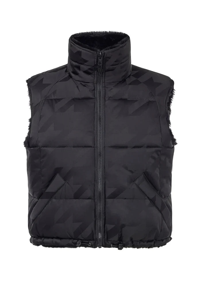 Kerrits Skyline Houndstooth Reversible Puffer Vest