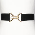 KF Clothing - Black Solid Elastic Stretch Belt
