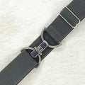 KF Clothing - Dark Gray Solid Elastic Adjustable Belt