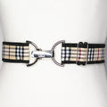 KF Clothing - Tan Plaid Adjustable Belt