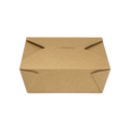 Kraft Microwavable Folded Paper #8 Takeout Containers - Karat Fold-To-Go Box - 48oz - 5.9" X 4.6" X 2.4" - 300 Count-To-Go Packaging-Karat-Restaurant Supply Drop