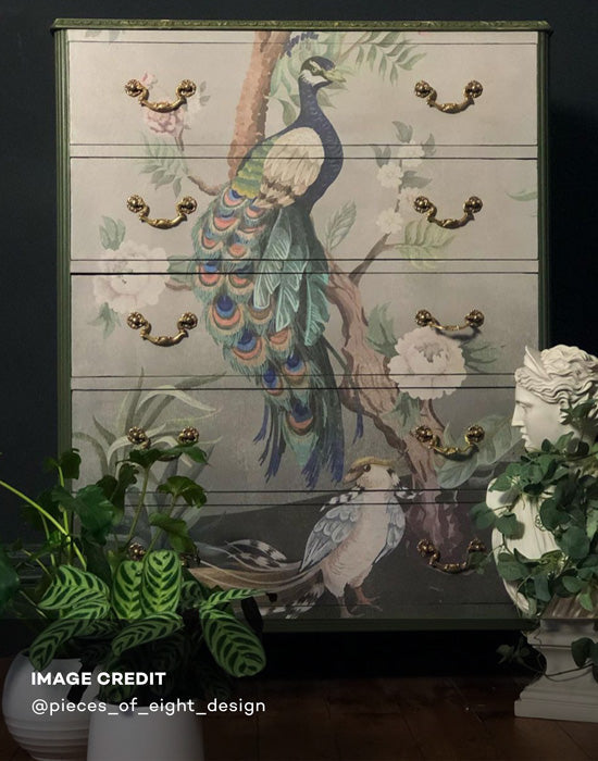 Kubla Khan Hybrid Mural Wallpaper - Mist