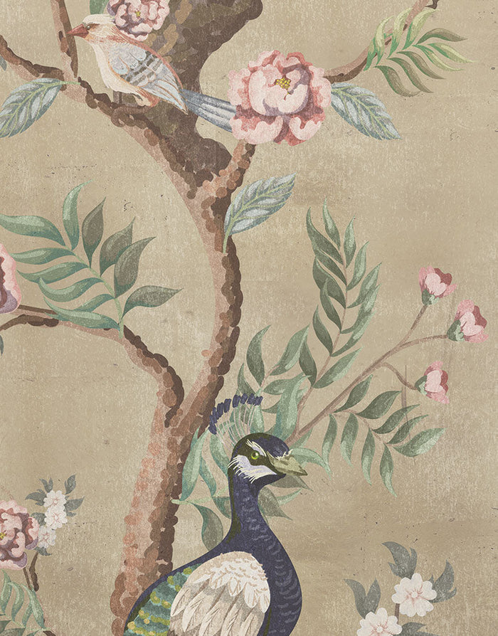 Kubla Khan Hybrid Mural Wallpaper - Sand