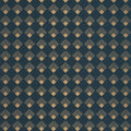 Labyrinth Patch Wallpaper - Blue Petrole