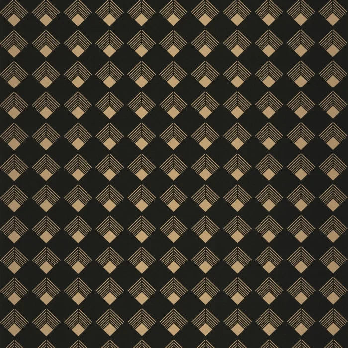 Labyrinth Patch Wallpaper - Noir Dore