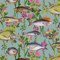 Lagoon Fish Wallpaper – Teal