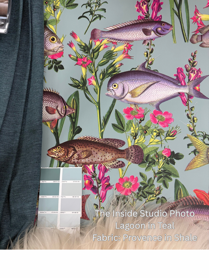 Lagoon Fish Wallpaper – Teal