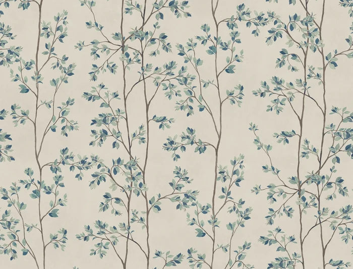 Laura – Blue – Custom sized wallpaper mural (per m²)