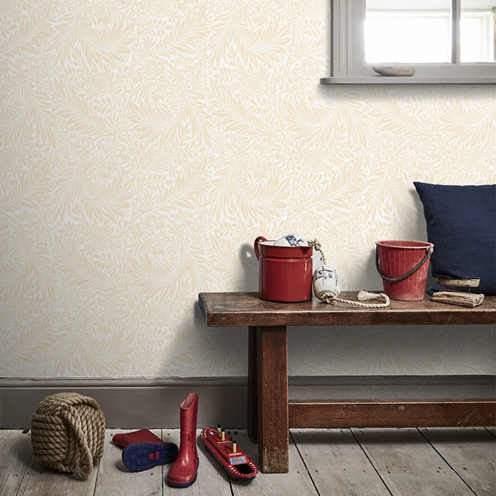 Leaf Vine Wallpaper - Butter