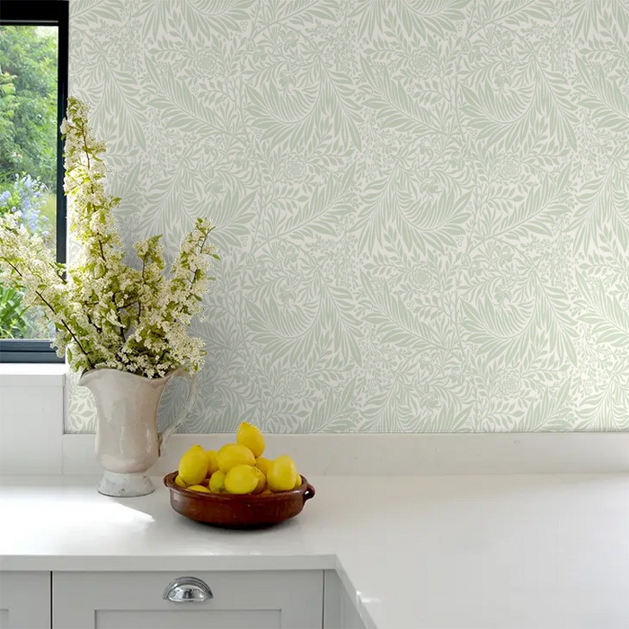 Leaf Vine Wallpaper - Sage
