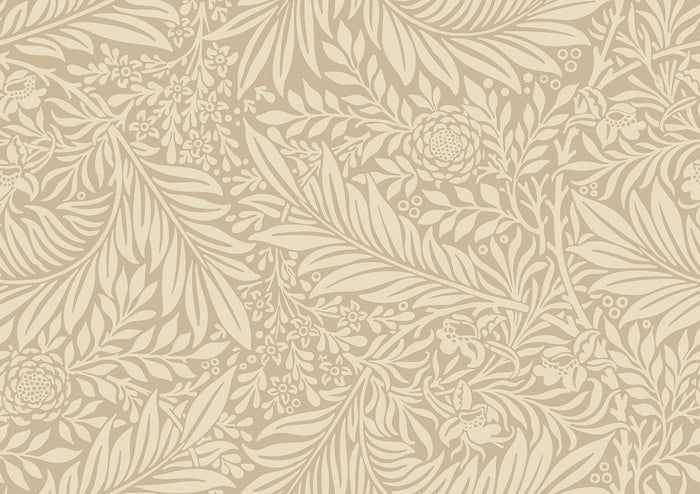 Leaf Vine Wallpaper - Straw