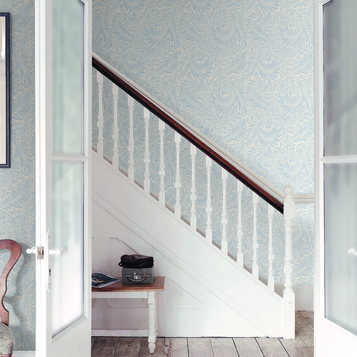 Leaf Vine Wallpaper - Wedgewood Blue