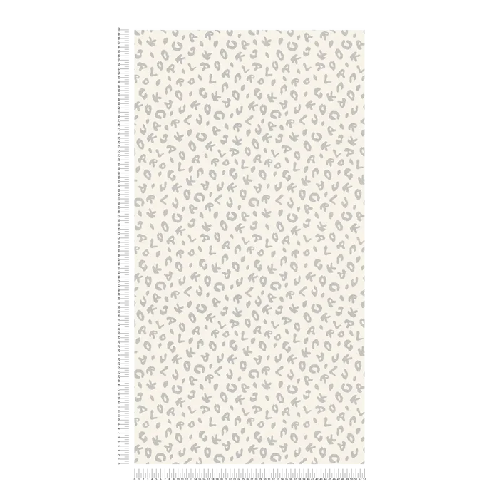 Leopard Alphabet Wallpaper - Cream - Discontinuing