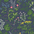 Lillian Wallpaper - Gold Blue