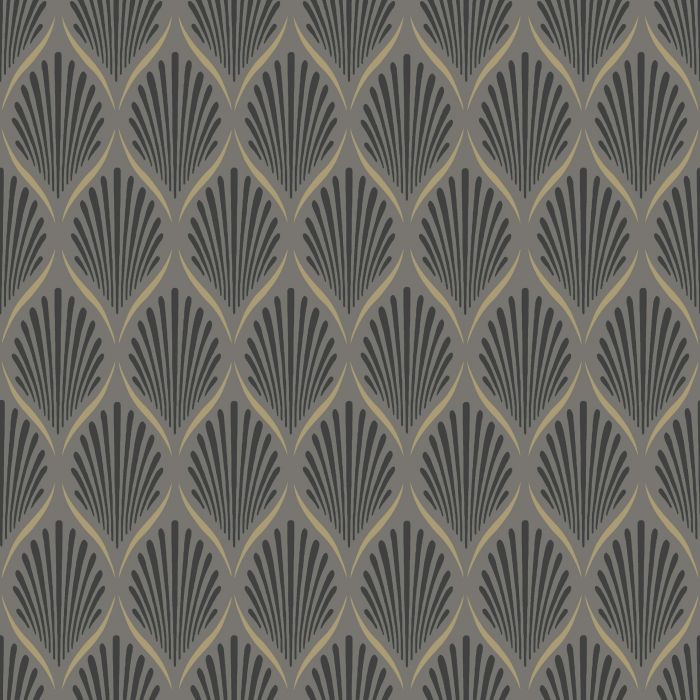 Lilly Geometric Wallpaper - Black - Discontinuing