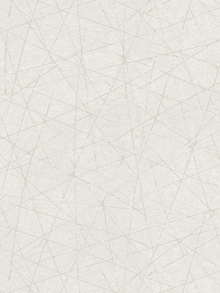Linear Web - Geometric Wallpaper - White