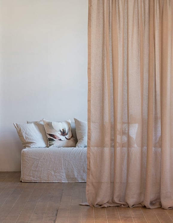 Lino Linen Curtain Fabric - 20 Colours
