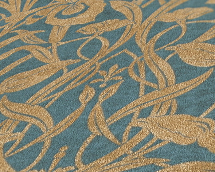 Luxury Floral Damask - Blue - Wide - 24 Rolls Due October