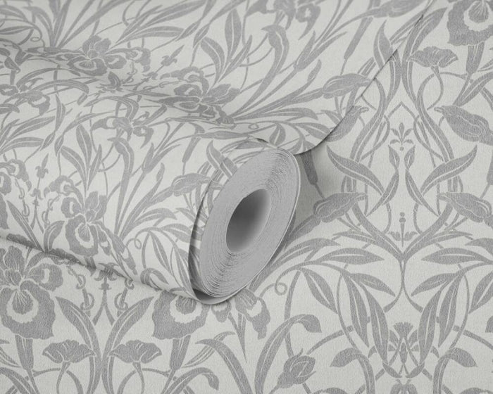 Luxury Floral Damask - White - Wide - 23 Rolls Due October