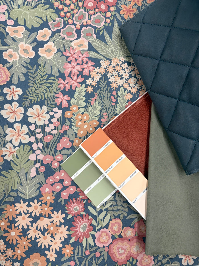 Lysandra – Meadow Floral Wallpaper – Navy Multi