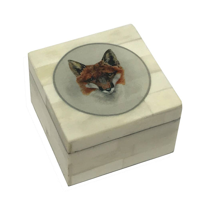 Madison Bay Co. - Red Fox Head Printed Bone Box