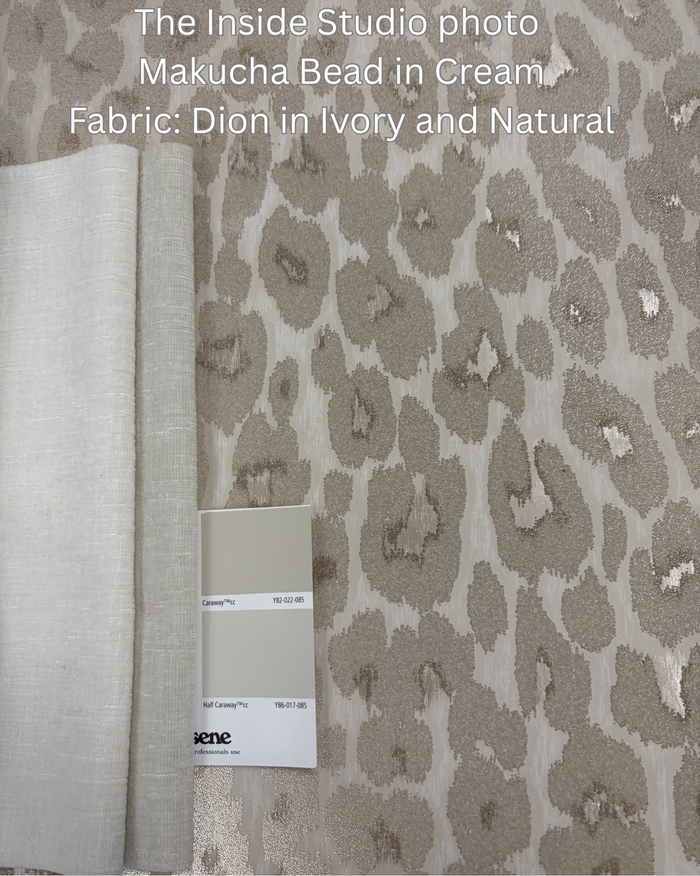 Makucha Bead Wallpaper - Cream