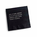 Mare Modern Goods Cocktail Napkins: Little Black Dress