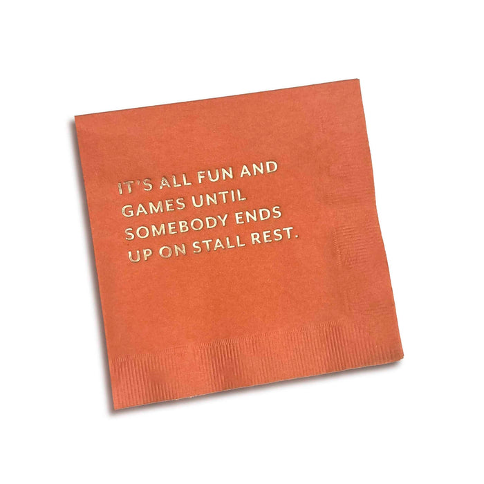 Mare Modern Goods Cocktail Napkins: Stall Rest